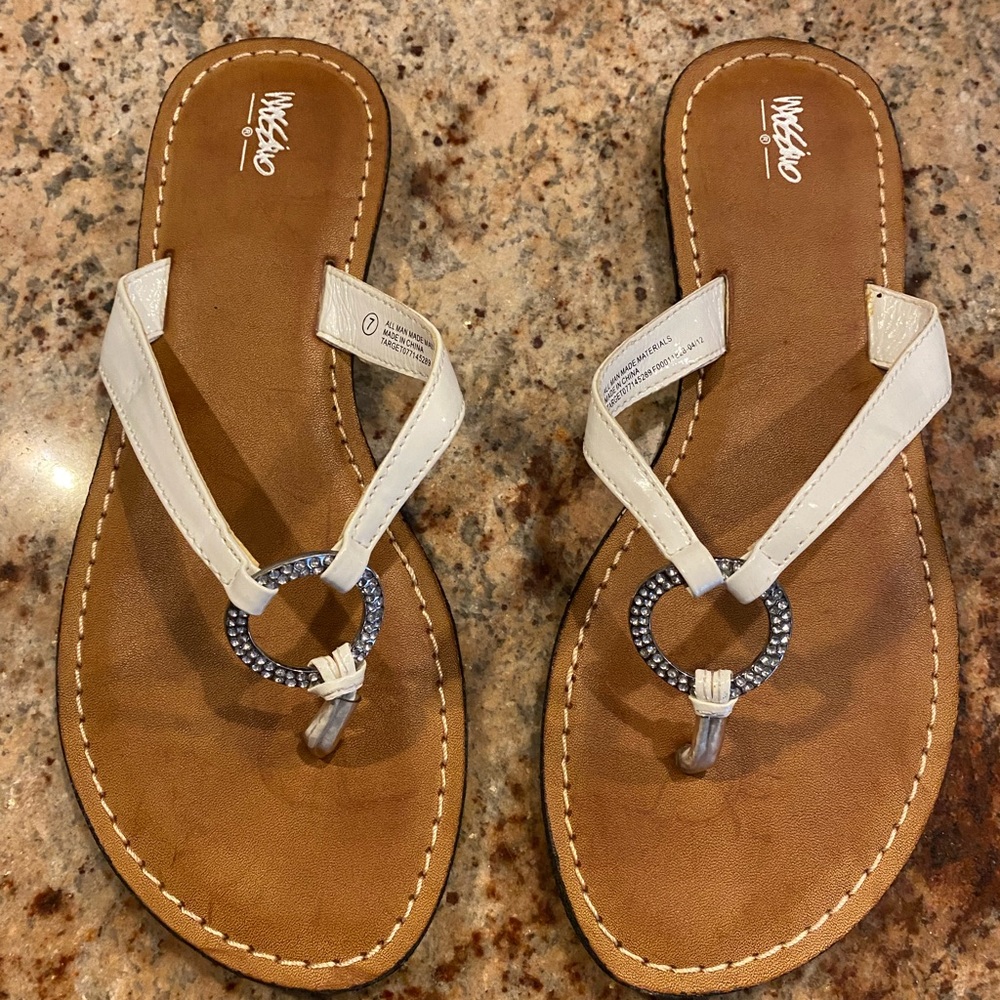 White Mossimo sandals